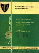 Food emulsion and foams : theory and practice（1990 PDF版）
