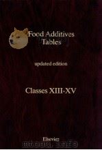Food additives tables: classes 13-15（1988 PDF版）