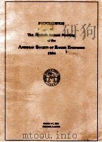 Proceedings of the forty - first annual meeting of the american society of bakery engineers 1984（1984 PDF版）