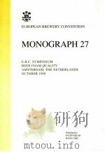 European brewery convention : monograph 27 1998 PDF电子版封面 3418007694