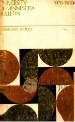 UNIVERSITY OF MINNESOTA BULLETIN  1978-1980（1978 PDF版）