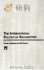 the international politics of recognition（ PDF版）