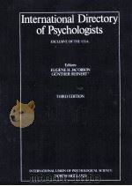 INTERNATIONAL DIRECTORY OF PSYCHOLOGISTS  THIRD EDITION（1980 PDF版）