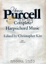 HENRY PURCELL COMPLETE HARPSICHORD MUSIC BOOK ONE 1830 PDF电子版封面