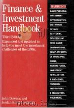 BARRON'S FINANCE & INVESTMENT HANDBOOK  THIRD EDITION（1990 PDF版）