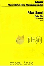 STEVE MARTLAND BABI YAR FOR ORCHESTRA (1983)（1985 PDF版）