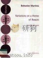 VARIATIONS ON A THEME OF ROSSINI FOR CELLO AND PIANO 1949 PDF电子版封面
