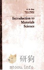 INTRODUCTION TO MATERIALS SCIENCE（1972 PDF版）