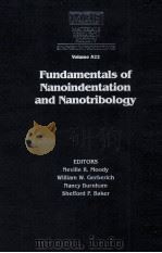 FUNDAMENTALS OF NANOINDENTATION AND NANOTRIBOLOGY 1998 PDF电子版封面 1558994289