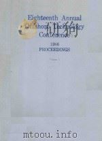 ELGHTEENTH ANNUAL OFFSHORE TECHNOLOGY CONFERENCE VOLUME 1（1986 PDF版）