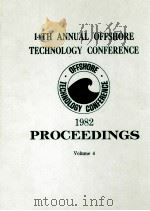 THIRTEENTH ANNUAL OFFSHORE TECHNOLOGY CONFERENCE VOLUME 4（1982 PDF版）