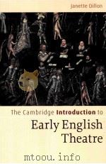 THE CAMBRIDGE INTRODUCTION TO EARLY ENGLISH THEATRE（ PDF版）
