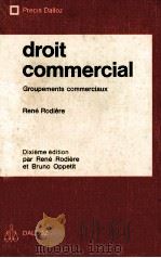DROIT COMMERCIAL GROUPEMENTS COMMERCIAUX 1980 PDF电子版封面 224700153X
