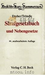 STRAFGESETZBUCH 1988 PDF电子版封面 3406329691