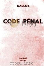 CODE PENAL 1979-1980（1979 PDF版）