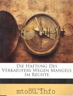 DIE HAFTUNG DES VERKAUFERS WEGEN MANGELS IM RECHTE（ PDF版）