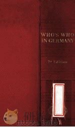 WHO'S WHO IN GERMANY 7TH EDITION A-L（1980 PDF版）