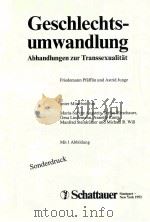 GESCHLECHTSUMWANDLUNG ABHANDLUNGEN ZUR TRANSSEXUALITAT（1992 PDF版）