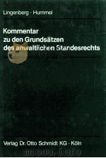 KOMMENTAR ZU DEN GRUNDSATZEN DES ANWALTLICHEN STANDERSRECHTS(RICHTLINIEN GEMAB S 177 ABS.2 SATZ 2 BR（1981 PDF版）