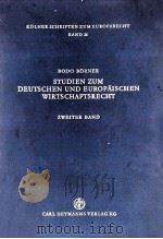 STUDIEN ZUM DEUTSCHEN UND FUROPAISCHEN WIRTSCHAFTSRECHT（1977 PDF版）