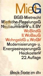 BGB-MIETRECHT MIETHOHE-REGELUNGSGNEUBAUMIETENV U.2.BV（ PDF版）