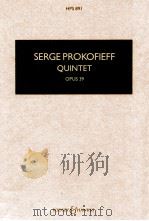 quintet opus39 for oboe clarinet violin viola and double bass 1927 PDF电子版封面