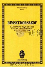 La Grande Paque Russe Russian Easter Festival Russische Ostern Op.36（ PDF版）