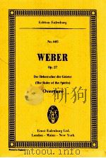 Ouverture zum Beherrscher Der Geister(The Ruler of The Spirits) OP.27（ PDF版）