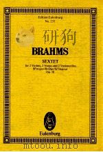 Sextet for 2 Violins 2 Violas and 2 Violoncello Bb major/B-Dur/sib majeur Op.18 PDF电子版封面 379576680X