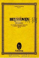 Quartet for 2 Violins Viola and Violoncello F minor/f-Moll/Fa mineur Op.95 PDF电子版封面 379576971X Ludwig van Beethoven