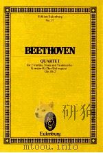 Quartet for 2 Violins Viola and Violoncello G major/G-Dur/Sol majeur Op.18/2 PDF电子版封面 379576838X Ludwig van Beethoven