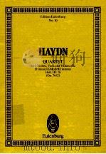 Quartet for 2 Violins Viola and Violoncello D minor/d-Moll/Re mineur No.10 PDF电子版封面 3795768500 Joseph Haydn
