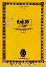 Quartet for 2 Violins Viola and Violoncello Bb major/B-Dur/Sib majeur No.56     PDF电子版封面  379576758X  Joseph Haydn 