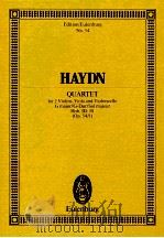 Quartet for 2 Violins Viola and Violoncello G major/G-Dur/Sol majeur NO.54 PDF电子版封面 3759768977 Joseph Haydn
