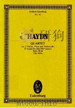 Quartet for 2 Violins Viola and Violoncello Eb major/Es-Dur/mib majeur No.92（ PDF版）