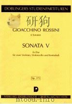 6 Sonaten Sonata Ⅴ in Es-Dur fur 2 Violinen Violoncello und Kontrabaβ Stp.375（1977 PDF版）