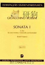 6 Sonaten SonataⅠ G-Dur fur zwei Violinen Violoncello und Kontrabaβ Stp.371（1977 PDF版）