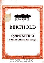 Quintettino fur Flote(auch Klein Flote) Oboe Klarinette in B horn in F und fagott NR.9367 a PDF电子版封面 Henry Berthold