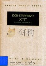 Octet for wind Instruments 1924 PDF电子版封面