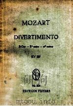 DIVETIMENTO B-dur-Bb major-sib majeur KV 287 PDF电子版封面 Mozart