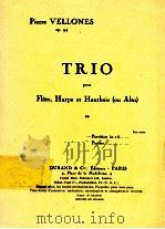 TRIO pour Flute Harpe et Hautbois(ou Alto) OP.94 1955 PDF电子版封面