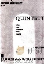 Quintet for flute oboe clarinet horn fagott op.79（ PDF版）