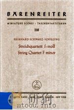 Streichquartett f-moll 1965 PDF电子版封面