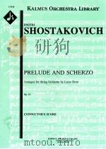 Prelude and scherzo op. 11 1928 PDF电子版封面