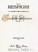 Ancient Airs and Dances Suite No.1 PDF电子版封面