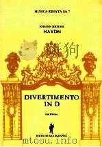 Haydn Divertimento in D PDF电子版封面 Haydn