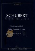Streichquartett in G D 887-op.post.161 1989 PDF电子版封面 0006202621