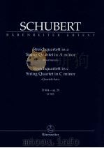 String Quartet in A minor Rosamunde D 804-op.29 D 703 1989 PDF电子版封面 0006202638