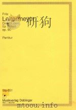 Drei Studien fur Nonett op.90 Partitur（1992 PDF版）