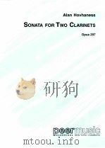 Sonata for two clarinets opus 297（1977 PDF版）